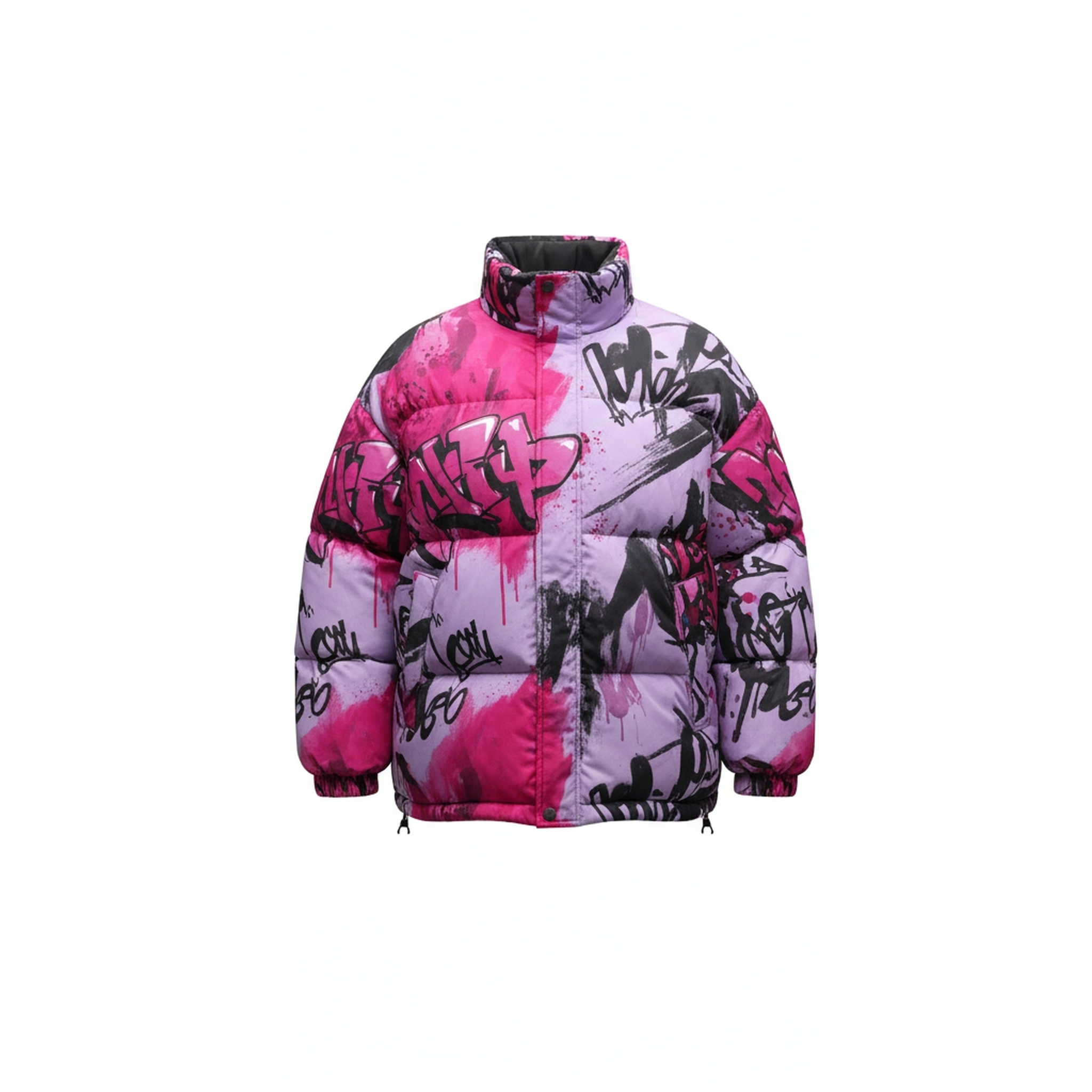 Neon Drip Puff Jacket