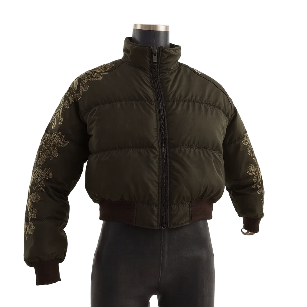 Glitch Gilded Ember Bomber