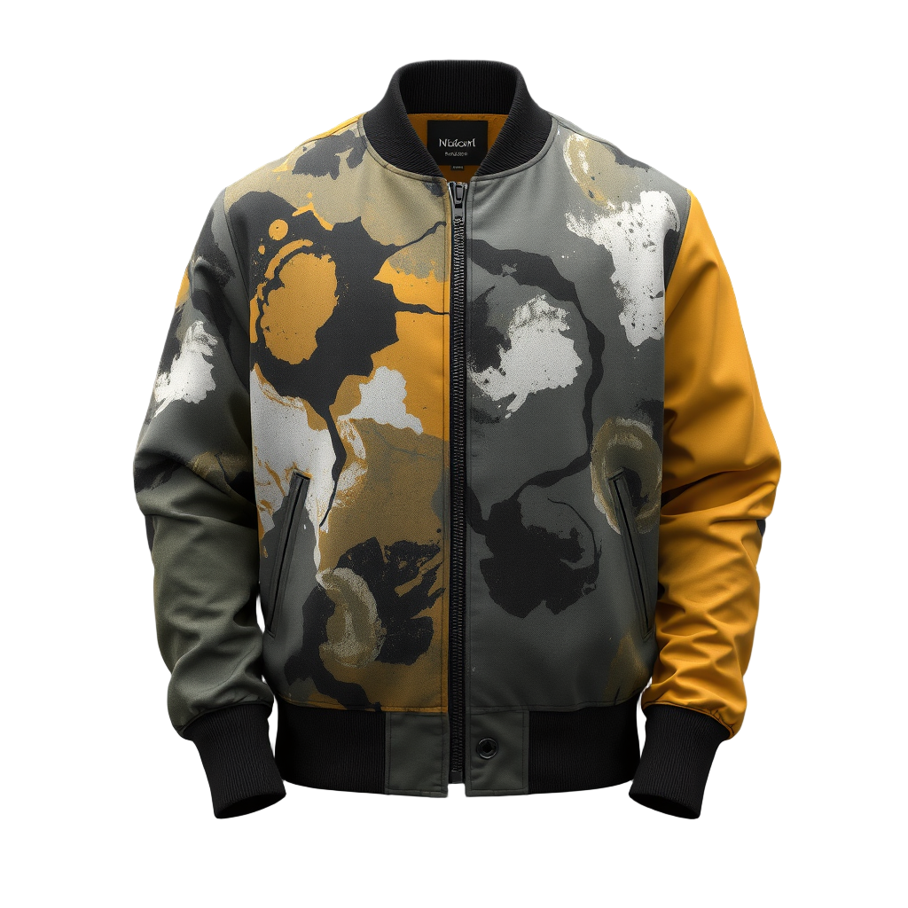 Glitch Urban Oil-Drip Bomber