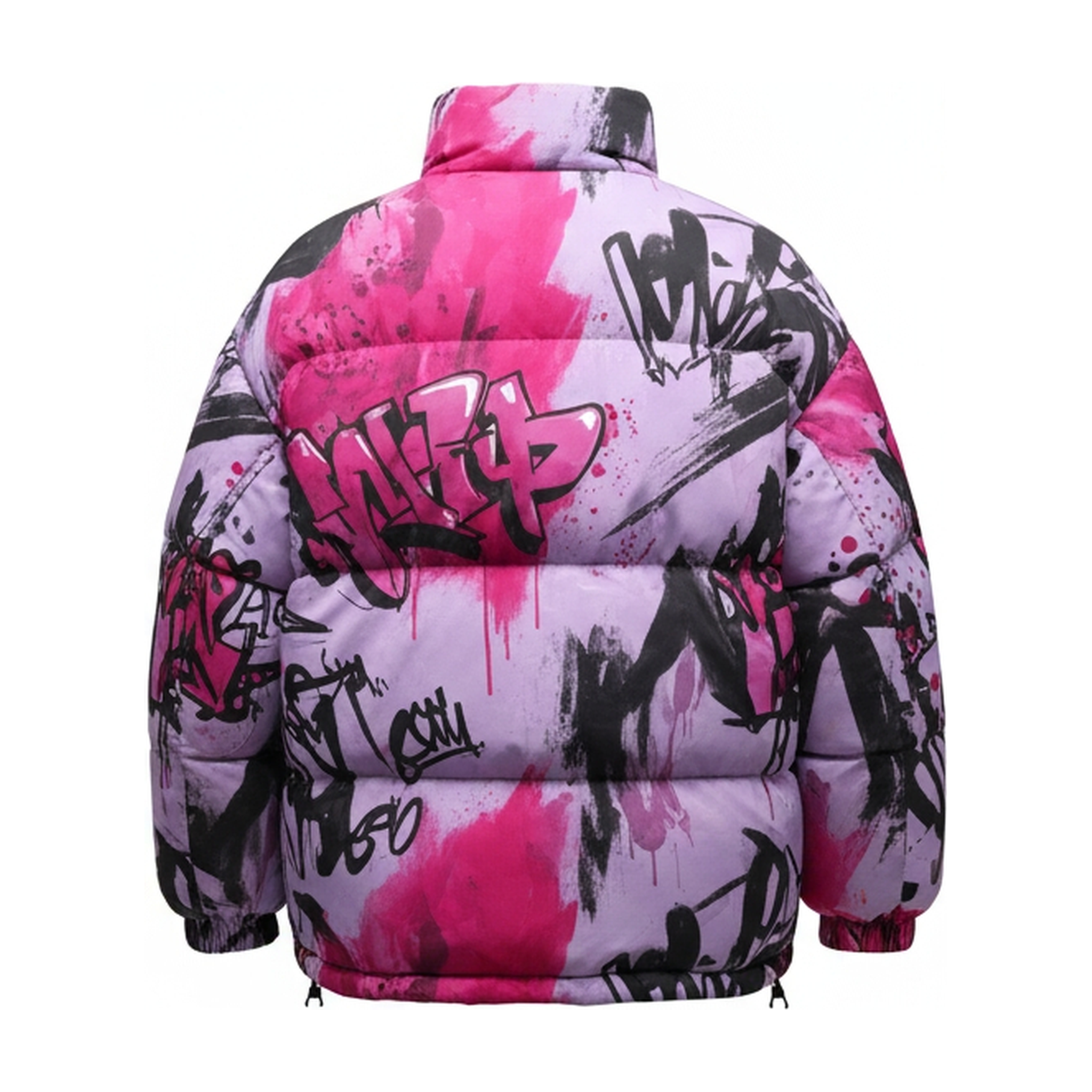 Neon Drip Puff Jacket