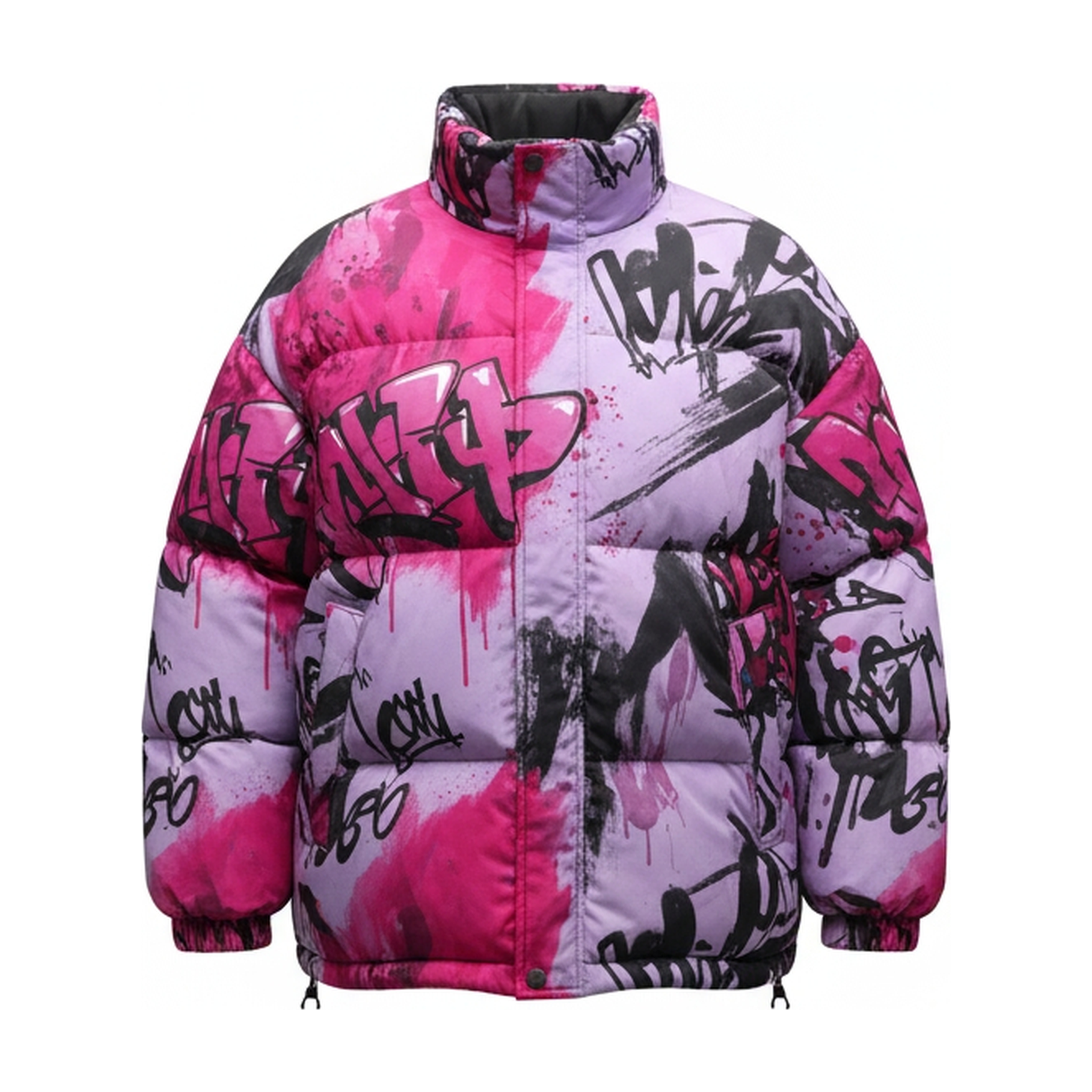 Neon Drip Puff Jacket