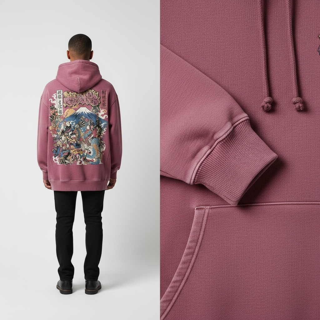 Mt. Fuji Battle Hoodie – Premium Art Collection