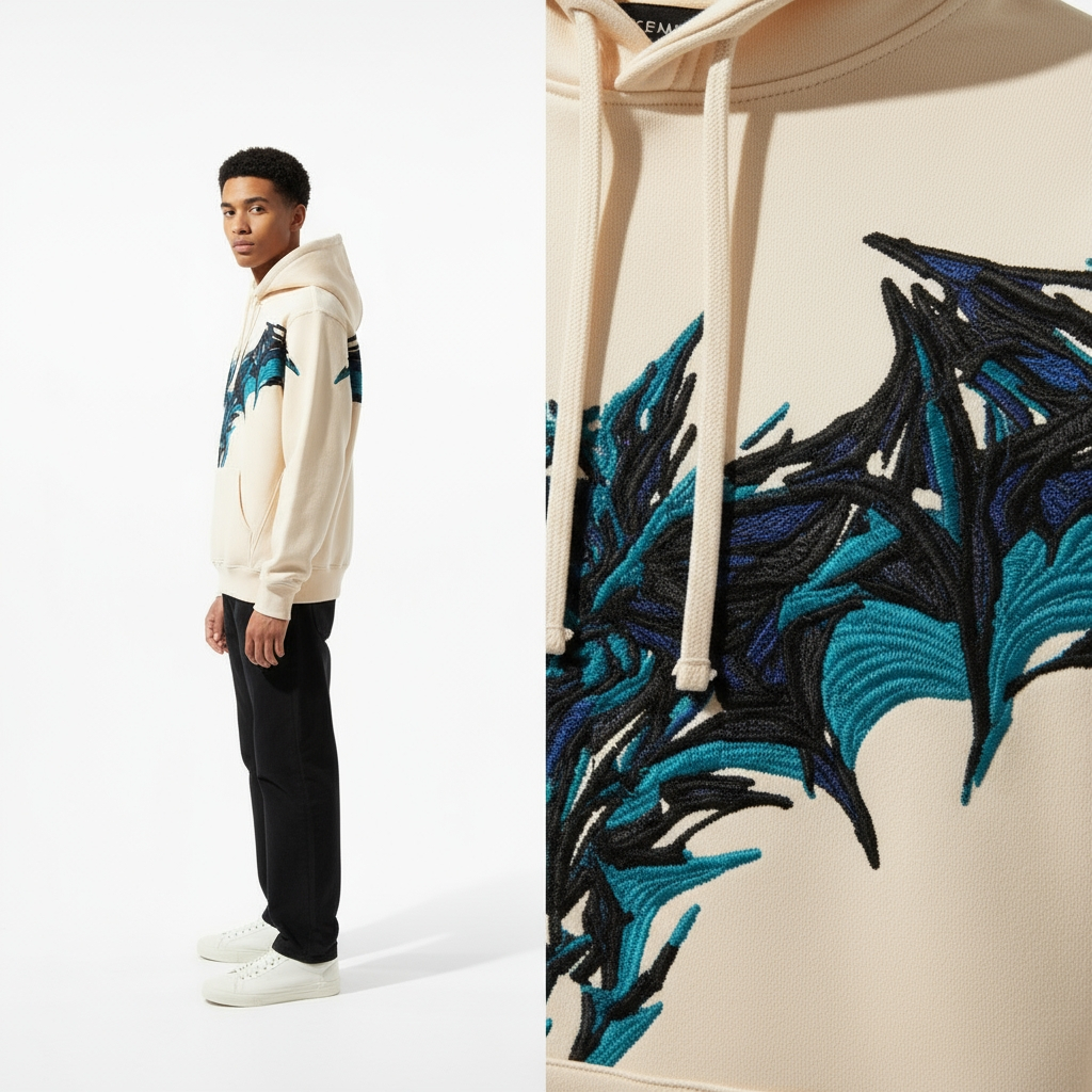 Nocturnal Bat Crest Hoodie