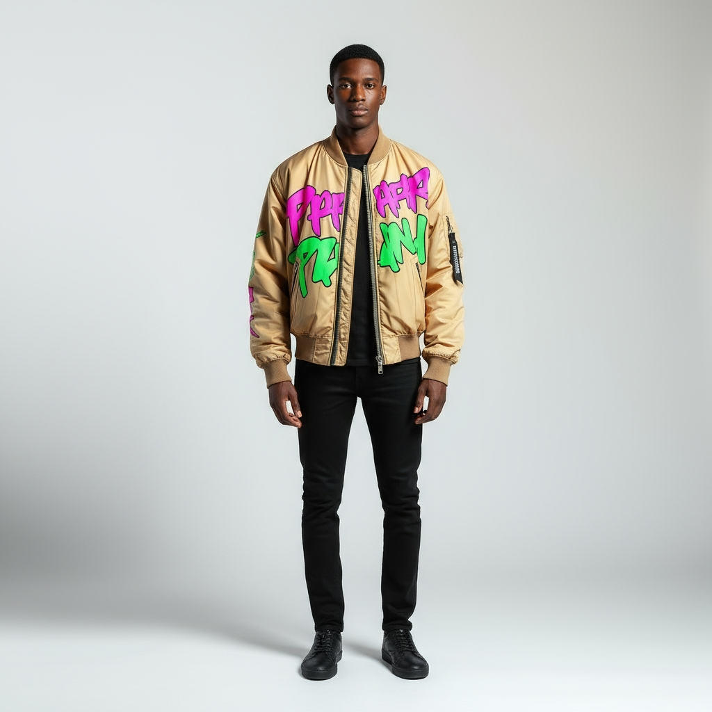 Glitch Neon Bomber