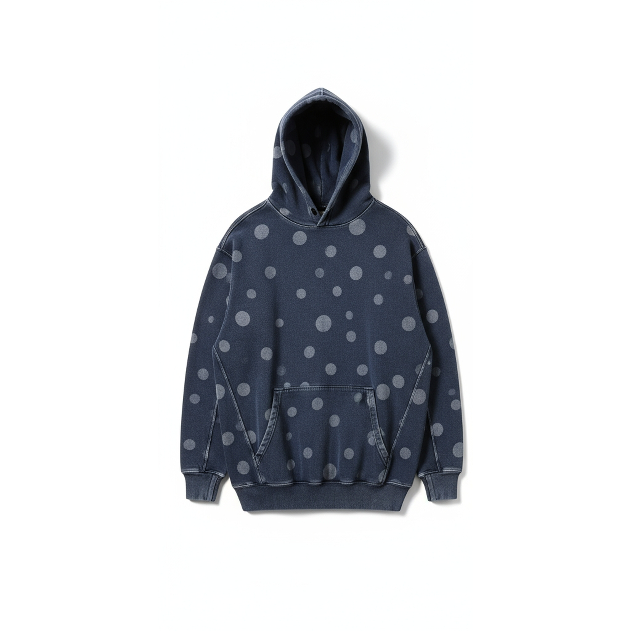 Midnight Polka Hoodie – Premium Art Collection