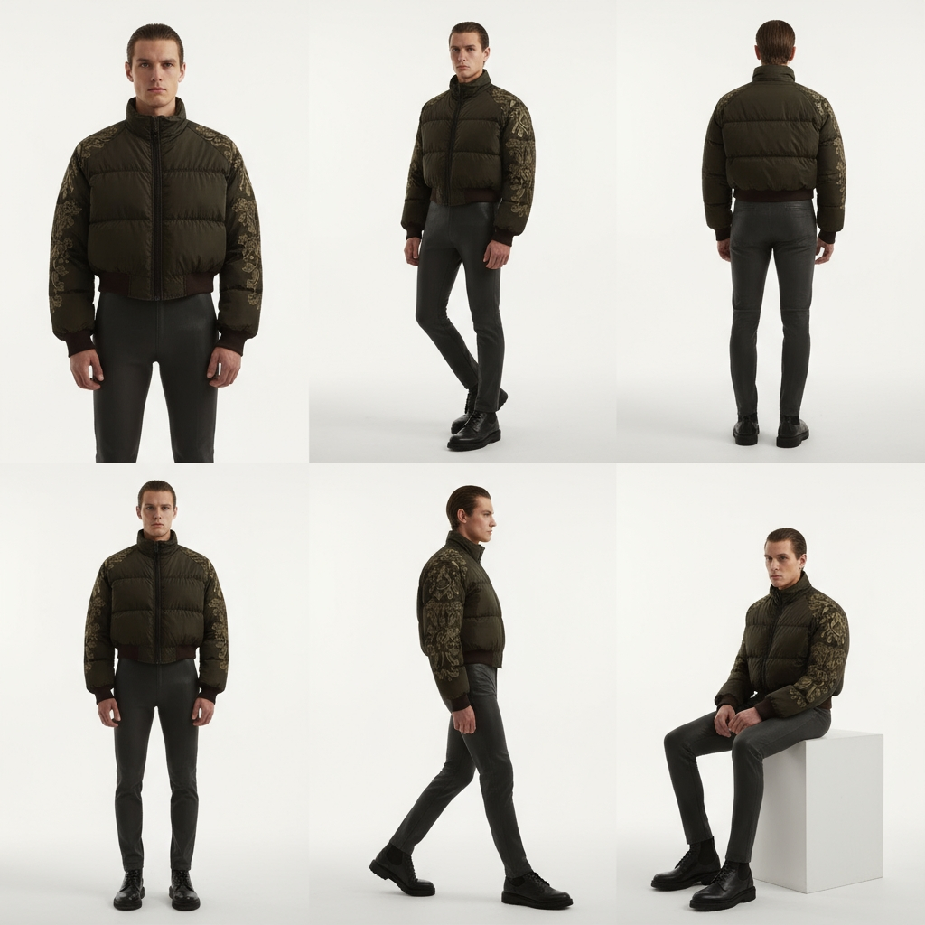 Glitch Gilded Ember Bomber