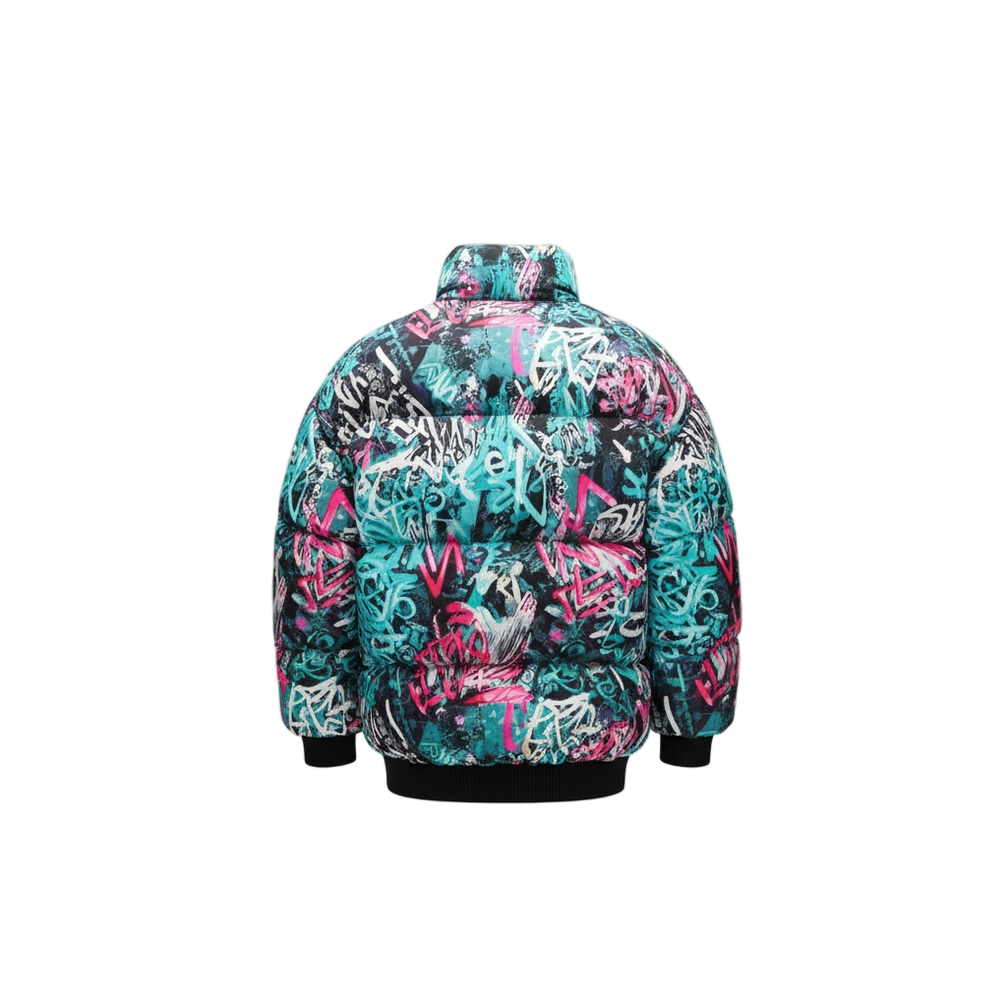Puffer graffiti jacket