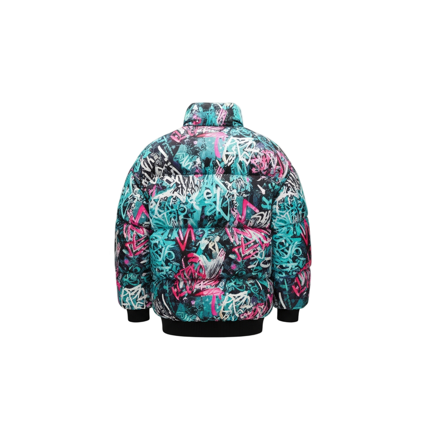 Puffer graffiti jacket