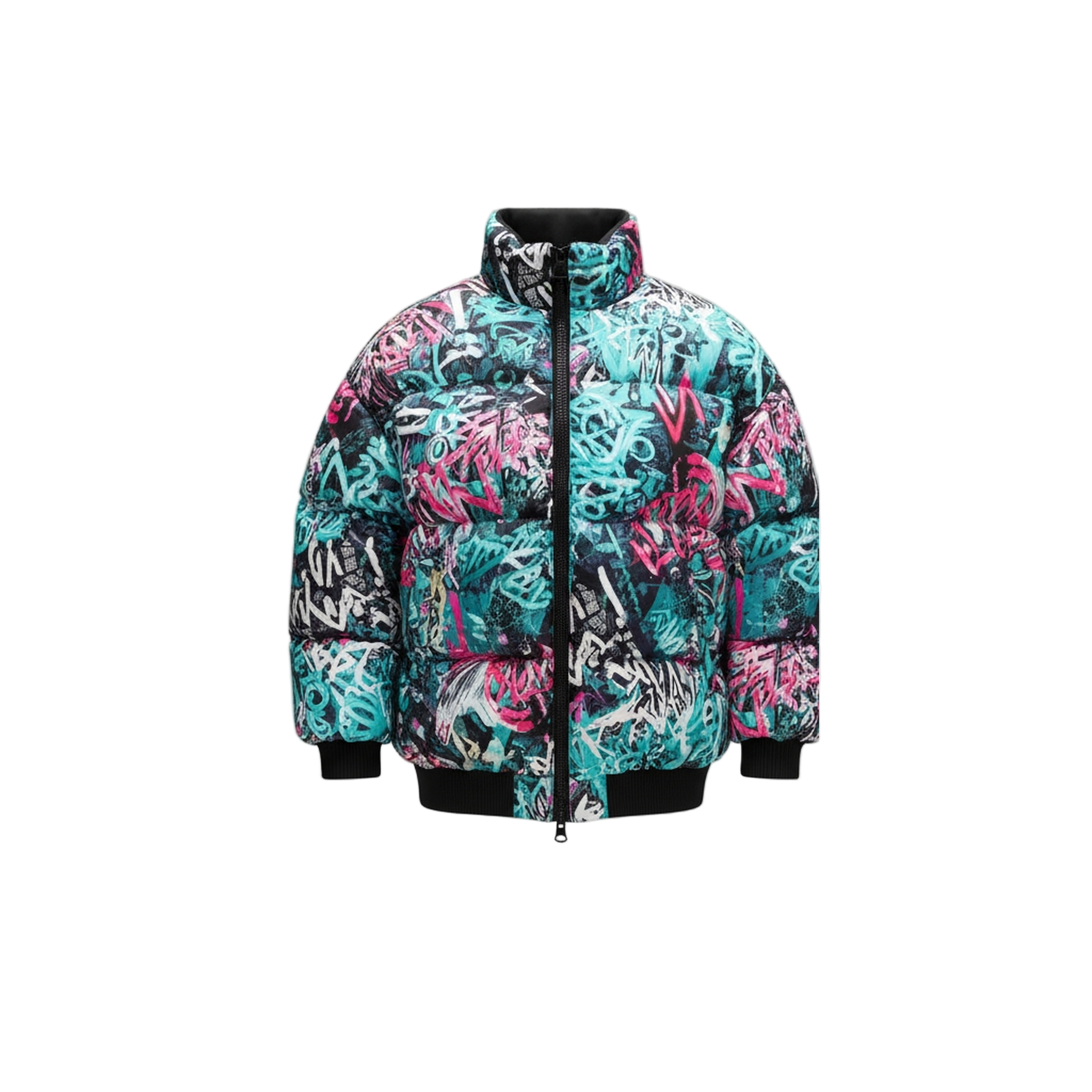 Puffer graffiti jacket