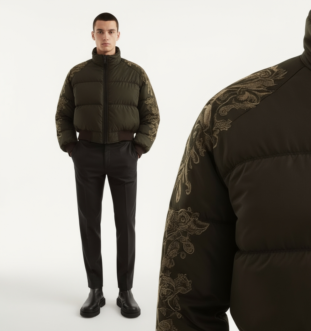 Glitch Gilded Ember Bomber