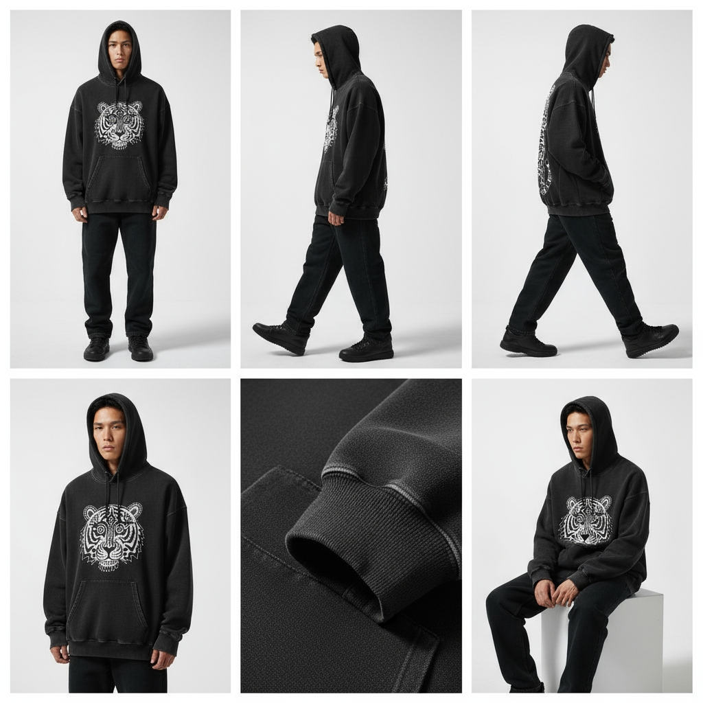 Urban Tribal Tiger Hoodie