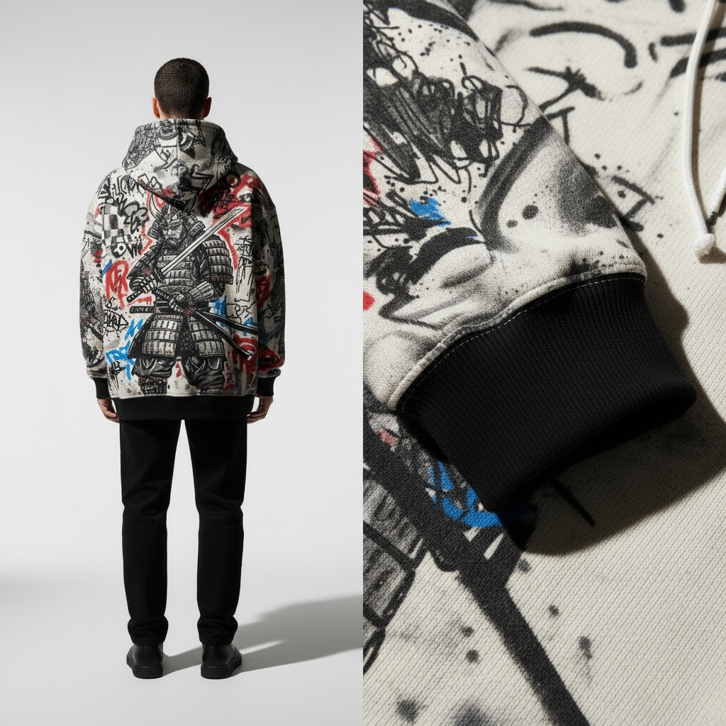 Graffiti Ronin Zip Hoodie